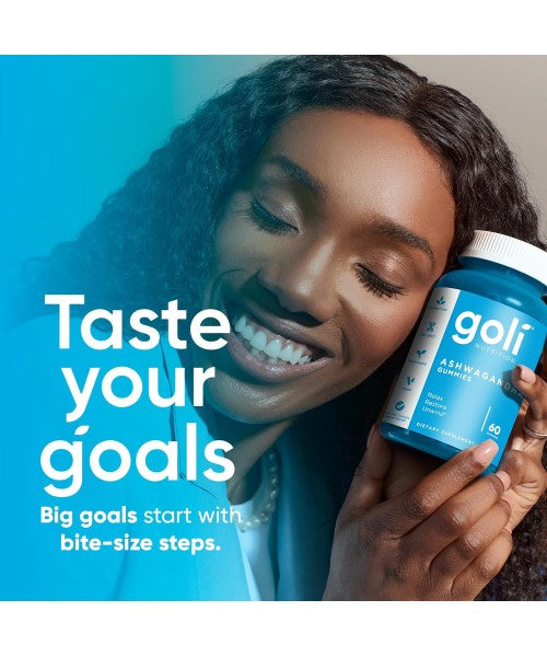 Goli, Ashwagandha y Vitamina D3. 60 Gomitas