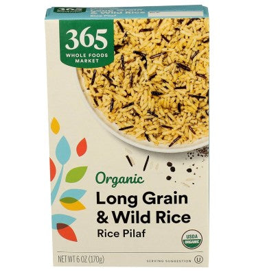 Organic Long Grain and Wild Rice Pilaf. 170 gr