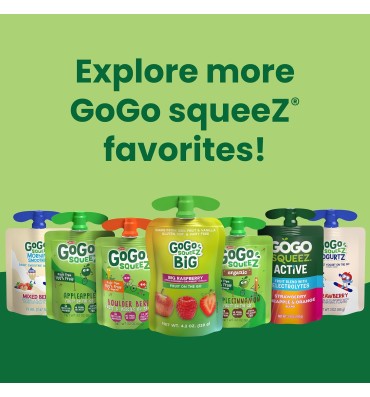 Puré de Manzana con Fresa o Plátano Orgánico Variety Pack. 28 pack