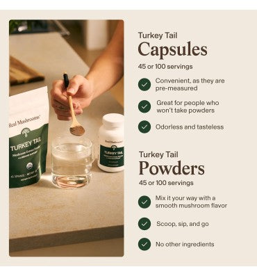"Immune Support"; Extracto de Hongo Turkey Tail Orgánico. 4 opc