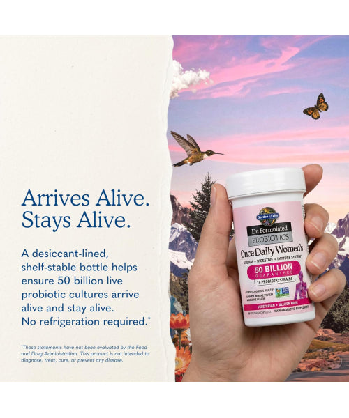 Garden of Life Dr. Formulated, Probióticos para Mujer, Uno diario. 30 Vcaps