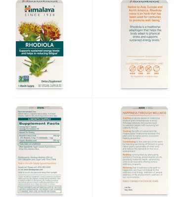 Rhodiola Rosea soporte para Estress. 60 caps.