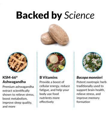 Amazing Ashwa, Ashwagandha y Mezcla de Hierbas. 120 tabs