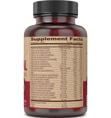 Multivitamínico y Minerales Prenatal, Vegano. 90 caps