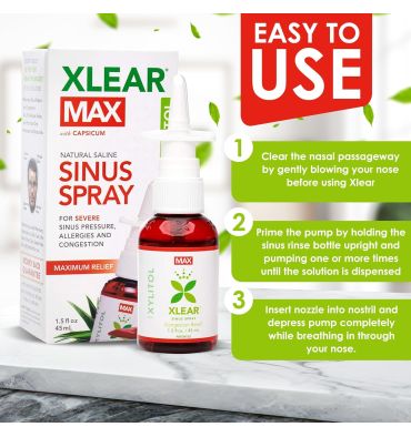Gotas Spary Nasal Natural Máximo Alivio con Capsico y Xilitol. 1.5 oz