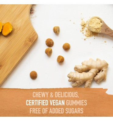 Cúrcuma y Gengibre, Soporte Inflamatorio. 120 Gomitas