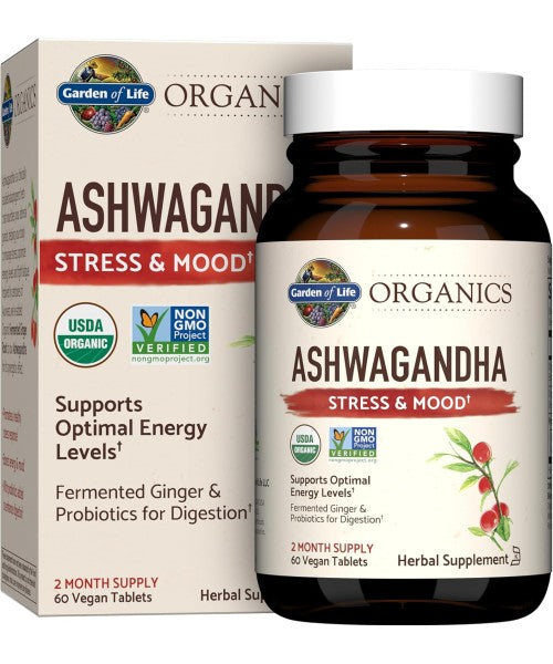 Garden of Life Organics, Ashwagandha. 60 Vtabs