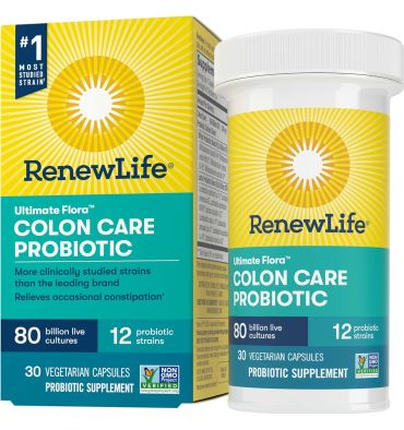 Probióticos Ultimate Flora Cuidado para Colon 80 billones. 30 cápsulas