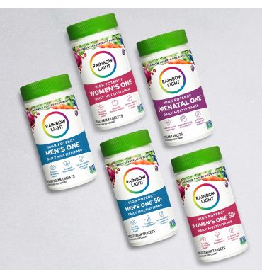 Mutlivitamínico Prenatal Rainbow Light One. 120 Vcaps.