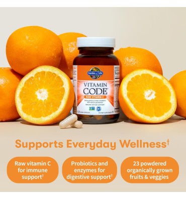 Garden of Life Vitamin Code, Vitamina C Raw, soporte Sistema Inmune. 2 opc