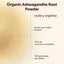 Micro Ingredients, Polvo de Raíz de Ashwagandha Orgánico. 907 gr