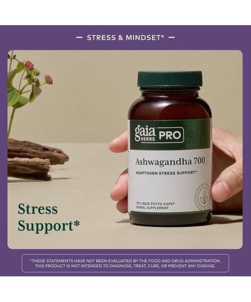 Gaia Herbs Pro, Raiz de Ashwagandha soporte sistema Inmunulógico. 120 Vcaps
