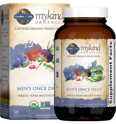 Multivitamínico Orgánico para Hombre, 1 Diaria. 30 Vtabs