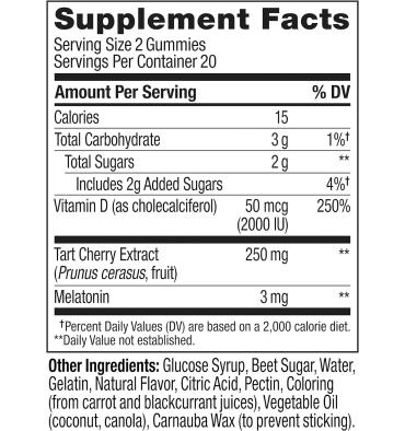 Gomitas de Sueño para Recuperación Muscular. 40 gomitas