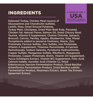 Alimento para Perro +7 años, sin Granos, Alto en Proteína Pavo.