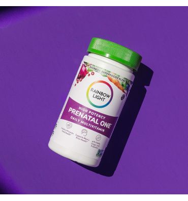 Mutlivitamínico Prenatal Rainbow Light One. 120 Vcaps.