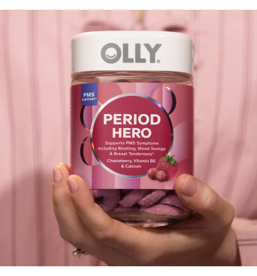 Olly, Soporte Hormonal de la Mujer, gomitas sabor arandano frambuesa. 60 gomitas
