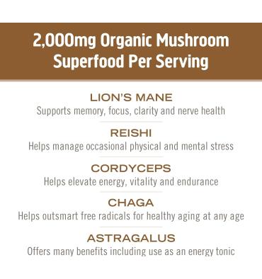 Mezcla de Hongos para Café Latte, 10 pack