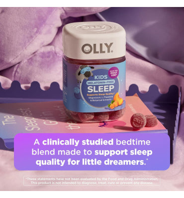 Olly, Soporte para Descanso Nocturno para Niños, de uso diario. 50 gomitas