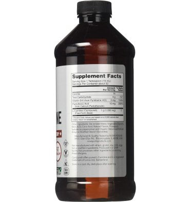 L Carnitina líquida 1000 mg, sabor Frutos Tropicales, 473 ml.
