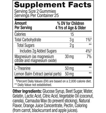 Gomitas Chillax para Niños sabor sorbete. 50 Gummies