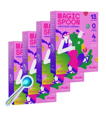 Cereal alto en Proteína de Whey, sin Azúcar Fruit Flavored. 2 bolsas