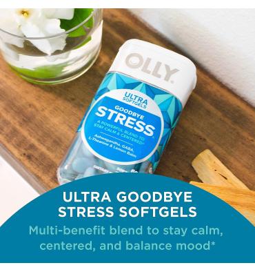 Goodbye Stress, Ashwaghandha, L Teanina y Lemon Balm.60 softgel
