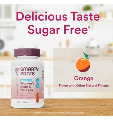Multivitamínico y Omegas para Mujer, libre de azúcar. 60 gomitas.