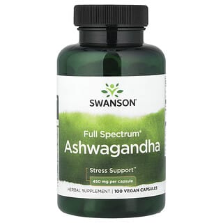 Ashwagandha de Espectro Completo 100 Cápsulas Veganas