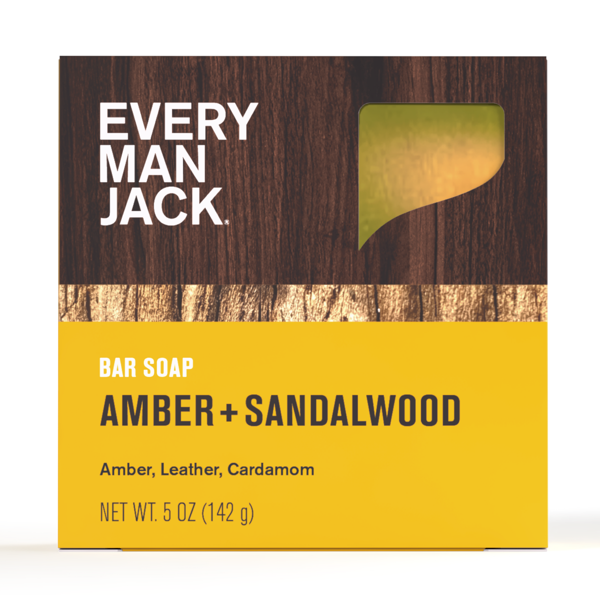 Jabón en Barra Cold Press Amber + Sandalwood. 142 gr. - Every Man Jack