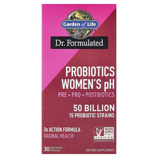 Probióticos Mujer pH, 50 Billion, 30 caps