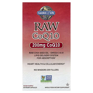 RAW CoQ10, 60 vegan caps