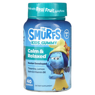 Niños gomita, Calm & Relaxed, edades 3+, , Smurf Berry, 40 gomitas
