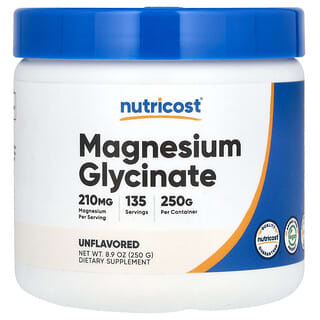 Magnesio Glicinato, Unflavored , 8.9 oz (250 g)
