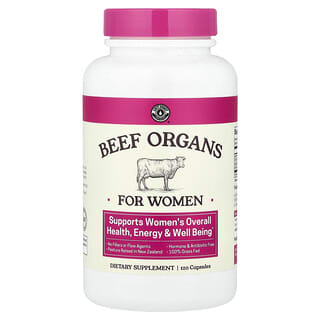 Beef Organs para Mujer, 120 caps
