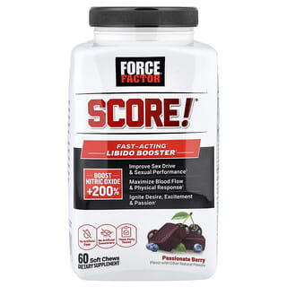 Score!, Fast-Acting Libido Booster, Passionate Berry, 60 soft chews