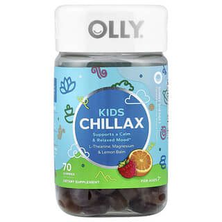 Niños Chillax gomitas, For Ages 7+, Sunny Sherbet, 70 gomitas