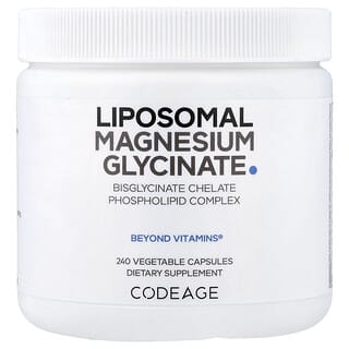 Liposomal Magnesio Glicinato, 240 cápsulas vegetales