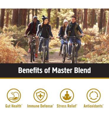 Master Blend, 10 especies de Hongos. 84 caps