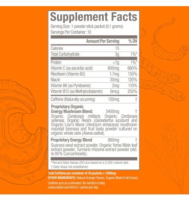 Mezcla de Hongos Energy Plus Antes de Ejercico. 10 sobres