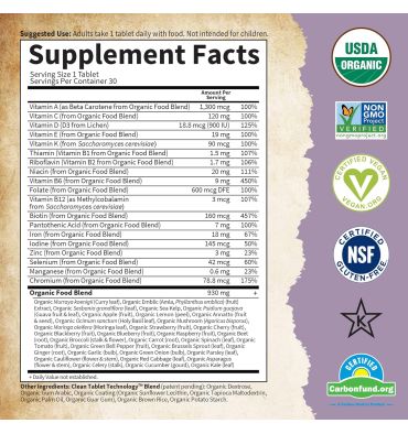 Multivitamínico Prenatal Orgánico, 1 diario. 3 opc