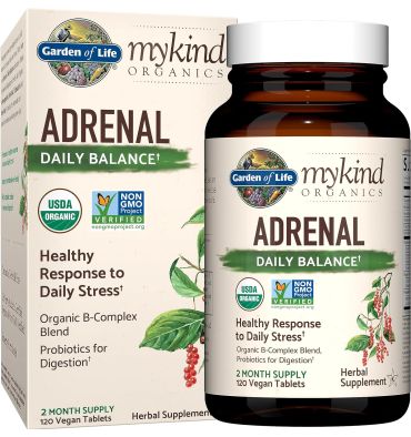 Soporte Adrenal, Estrés y Bienestar. 120 tabletas Veganas