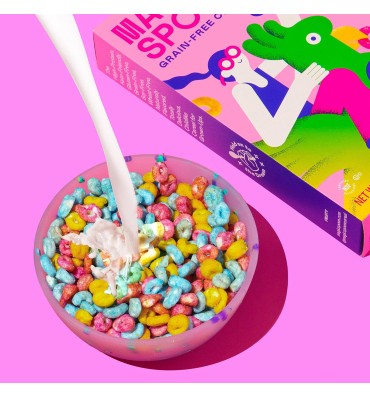 Cereal alto en Proteína de Whey, sin Azúcar Fruit Flavored. 2 bolsas