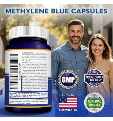 Azul de Metileno grado Farmacéutico 12 mg. 60 caps