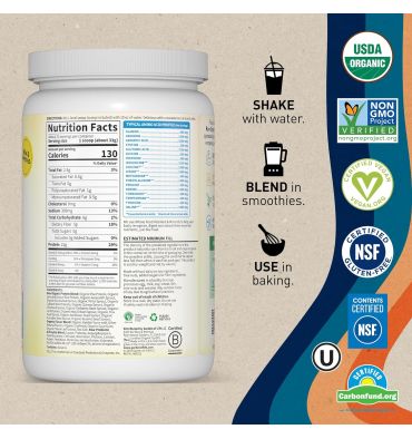 Proteína Raw Orgánica y Vegana sabor Vainilla. 660 gr.