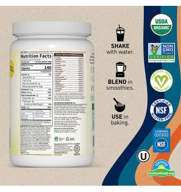 Proteína Raw Orgánica y Vegana sabor Chocolate. 700 gr.