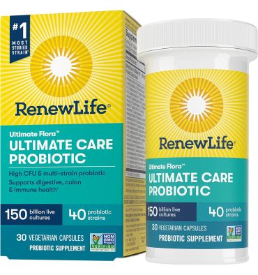 Probióticos Ultimate Flora Cuidado Intensivo 150 billones. 30 vcaps