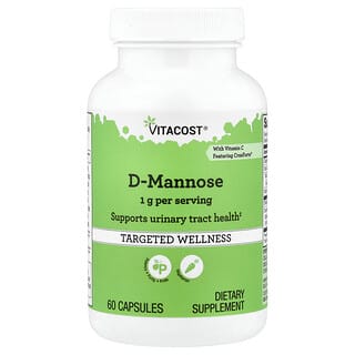 D-Mannose With Vitamina C Featuring CranForte, 60 caps