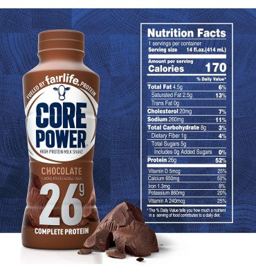 Licuado de Proteína sabor Chocolate 26 Gr. 12 pack