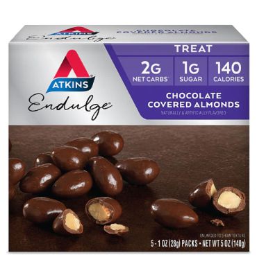 Endulge Almendras cubiertas de Chocolate. 5 pack